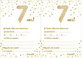 Découvrez nos offres carte invitation anniversaire fille : Carte D Invitation D Anniversaire 7 Ans