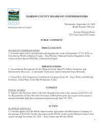 MARION COUNTY BOARD OF COMMISSIONERS