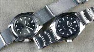 On The Wrist From Off The Cuff Seiko 5 Sports Srpe61 Vs Srpe55 Brushed Vs Polished Bezel Youtube