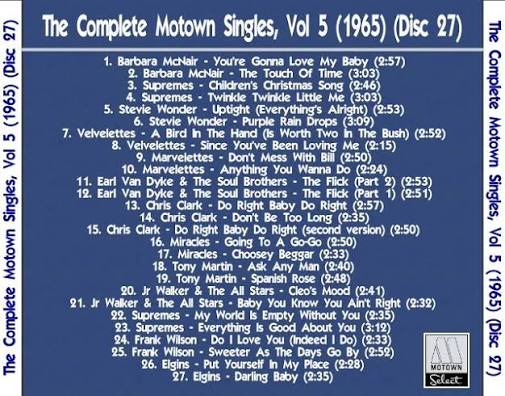 未開封 complete motown singles vol5 1965 The Complete Motown Singles, Vol. 5: 1965 - Compilation by Various
