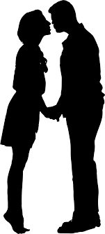 The man and woman kissing on the dark alley. Big Image Love Man And Woman Silhouette Clipart Full Size Clipart 3572652 Pinclipart