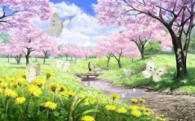 Hammers, nails, and holes in your walls not required. Related Anime Cherry Blossom Wallpaper Dowload Anime Cherry Blossom Background 1920x1200 Wallpaper Teahub Io