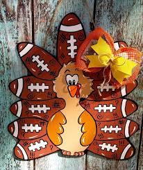 Turkey Football Door Hanger With Burlap Bow Thanksgiving Etsy In 2021 Thanksgiving Turkey Decor Thanksgiving Crafts To Make Thanksgiving Centerpiece Diy Kids