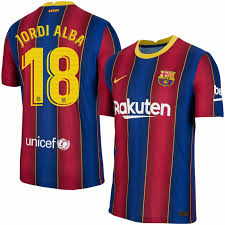 Meest populair preis preis hot trikot nieuwe. Nike Barcelona Jordi Alba 18 Vapor Match Home Trikot 2020 2021