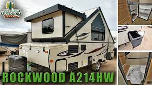 Unlike its wet counterpart, dry pop up camper bathrooms do have a toilet that is physically separated from the shower. New Pop Up Camper Rv 2018 Rockwood A214hw Colorado Dealer Youtube