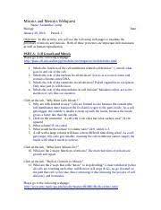 Download ebook mitosis meiosis webquest 1 answer keyone. Mitosis And Meiosis Webquest Mitosis And Meiosis Webquest Name Samantha Crump Biology Period 2 Date Objective In This Activity You Will Use The Course Hero