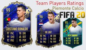 That means we need to be up to date with the best players in the game because no matter how skilled you are, you still need those high overall scores to compete at the highest levels. Piemonte Calcio Fifa 20 Team Players Ratings