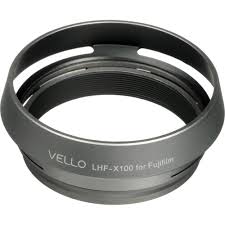 vello lh x100 dedicated lens hood silver