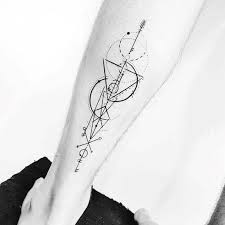 Buy online at the stencil studio. 40 Geometric Arrow Tattoo Designs For Men Sharp Geometry Ideas
