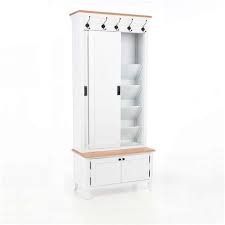 Der massive landhausstil und eine hochwertige verarbeitung prägen das bild dieser garderobe. Gota Schuhschrank Weiss Vintage Garderobe Weiss Mit Sitzbank Landhausstil Landhaus Garderobe Weiss Weisse Flurgarderobe Mit Kleinem Schuhschrank Masse Datemanijaa