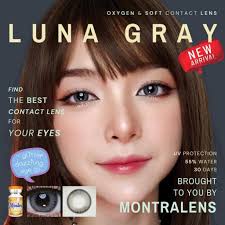 คอนเเทคเลนส์ Montrlens Luna gray