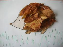 Couronne de porte en feuilles d'automne. Animaux En Feuille D Automne Linactivites