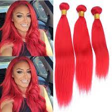 Hair color hot beauty hair provides 100% virgin human hair weaves, lace front wigs, brazilian hair, peruvian hair, hair bundles with closure&frontal and remy hair extensions with fast shipping and great customer service. Amazon Com Brazilian Bright Red Human Hair Weave Bundles Silky Straight 3pcs Lot Pure Red Color Straight Virgin Remy Human Hair Weaves Colored Red Double Weft Extensions 10 30 Mixed Length 26 26 26 Beauty