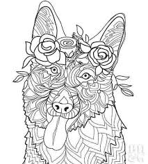 Discover all our printable coloring pages for adults to print or download for free. German Shepard Coloring Pages Coloring Home