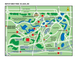 map of forest park in st louis missouri forest park forest park st louis forest