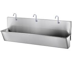 stainless steel scrub up trough