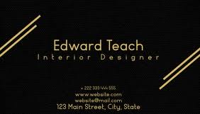 Now you can shop for it and enjoy a good deal on aliexpress! Black And Gold Business Card Template Postermywall