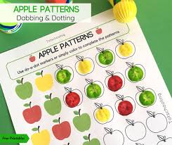 Maybe you would like to learn more about one of these? Apple Patterns Do A Dot Activity Totschooling Toddler Preschool Kindergarten Educational Printables