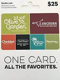 As of april 2017, the firm owns two fine d. Amazon Com Darden Restaurants Gift Card 25 Gift Cards