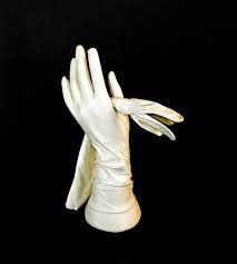 Vintage White Leather Gloves Mid Century Kid Skin Gloves White Leather Gloves Leather Gloves Kidskin