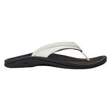 Womens Olukai Ohana Flip Flop Size 9 M Whiteblack