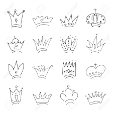 Maybe you would like to learn more about one of these? Hand Drawn Crowns Set Of Sixteen Simple Graffiti Sketch Queen Or King Crowns Royal Imperial Coronation And Monarch Symbols Black Brush Doodle Isolated On White Background Vector Illustration Royalty Free Cliparts Vectors