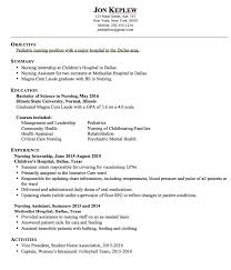 Resume Pediatric Nurse Lamasa Jasonkellyphoto Co