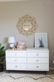 Neutral Nursery Of Gold White Black Grey And Pops Of Corals Project Nursery Gold Baby Room Gold Themed Bedroom Grey Nursery Decor