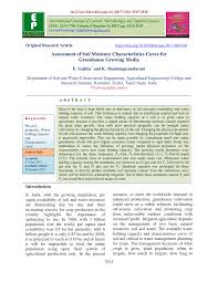 We did not find results for: Pdf Assessment Of Soil Moisture Characteristics Curve For Greenhouse Growing Media