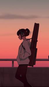 Pantsu hunter back to the 90s game ps4 playstation. Steal The Look 90 S Anime Girls On We Heart It Sunset Art Anime Art Girl Guitar Anime