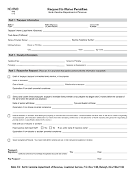000000000 maintained with your bank since the past 12 years. Request To Waive Penalties North Carolina Department Of Revenue