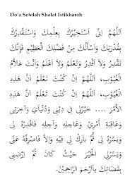 Doa Istikharah Sesuai Sunnah