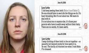 Revealed: The disturbing text messages Lucy Letby sent at the time she was  murdering and harming innocent babies