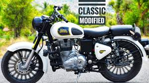 There is no doubt that royal enfield has made this one as modifying a royal enfield is a trend. Modified Re Classic 350 White Modified Ash Modified Best Accessories For Ash 350 Youtube