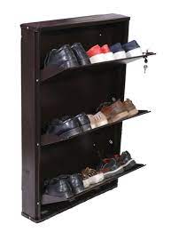Browse modern shelving, minimalist wall mounted storage, unique coat hooks and more. Brown Jambo 3 Wall Mounted Metal Shoe Rack Shoe Rack Capacity 9 Size 26 6 40 Inch Id 21003584373