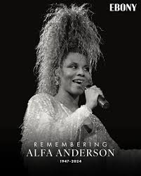 Over the weekend, we lost the legendary Alfa Anderson, a beloved singer,  educator, and trailblazer whose voice forever defined the sound of disco.  Best known for her unforgettable performances on iconic Chic