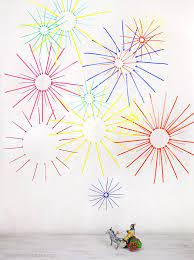 Diy Zip Tie Fireworks Display Fireworks Fireworks Art Crafts For Kids