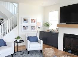 Fill any holes with wood filler and let it dry. A Beautiful New All White Open Layout Home With A Lil Colour Here And There Kylie M Interiors