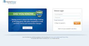Homeaway Owner Login Homeaway Credit Card Fees Login