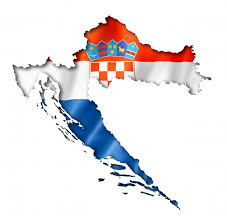 Mientras croacia era parte de la república federal socialista de yugoslavia, la bandera era similar, pero tenía una estrella roja de cinco puntas con borde amarillo en lugar del escudo de armas. Mapa De La Bandera Croata Archivo Psd Premium