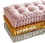 Amazon.com: ROIPXM Custom Bench Cushion, Tufted Bench Cushions for Indoor  Furniture, Window Seat Cushions Indoor, Velvet Bay Window Cushion, French  ...