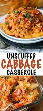 Unstuffed Cabbage Casserole Is The Perfect Way To Enjoy Lazy Cabbage Rolls Ground Beef Pork Rice With A Cabbage Laye Cabbage Casserole Beef Recipes Recipes