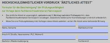 Attest zur vorlage bei arbeitgeber, dienststelle oder schule. Thm Fachbereich Informationstechnik Elektrotechnik Mechatronik Versaumnis Und Rucktritt
