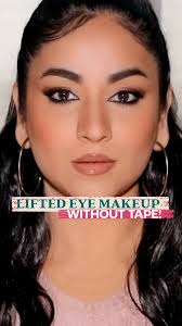 How To Do A Lifted Eye Makeup Without Tape 👁️✨