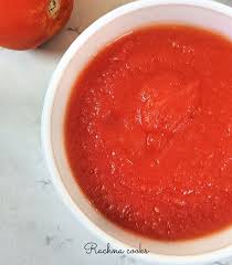 How to make homemade tomato puree recipe sauce by. How To Make Homemade Tomato Puree Step By Step Recipe Rachna Cooks