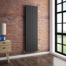 Urban Double Panel Vertical Radiator Anthracite Available Online Vertical Radiators Radiators Living Room Radiators Modern
