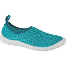 Cocuk Deniz Ayakkabisi Turkuaz Aquashoes 100 Subea Decathlon
