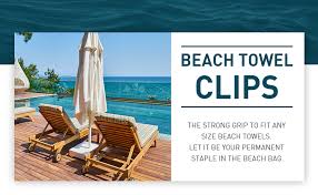 Browse our selection of beach chairs, beach umbrellas, beach carts and more. Amazon Com Beach Towel Clips Chair Cruise Holder Fashion Colors Plastic Quilt Hanging Clamps Jumbo Size 6 Pack For Pool Loungers Clothes Blanket Swimsuits Curtains Home Kitchen