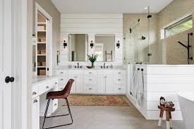 I love the color the wall hooks and turkish towels add to the sink area. Farmhouse Bathroom Design Ideas Hgtv