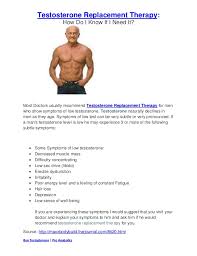 Testosterone replacement therapy is as much an art as it is a science. Testosterone Replacement Therapy